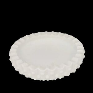 Vintage Fenton ashtray milk glass hobnail trinket dish white 6.5"